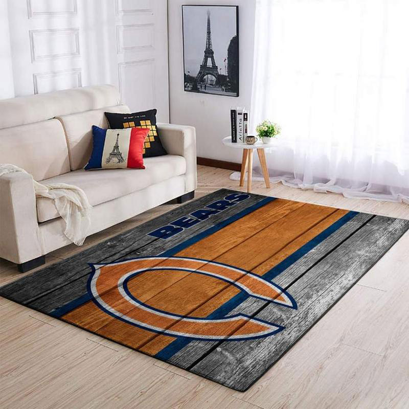 Chicago Bears Rug NFL Area Rug Bathroom Rug Indoor Rugs Rectangle Carpet