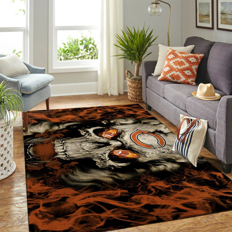 Chicago Bears Rug NFL Area Rug Kitchen Rug Indoor Indoor Rug Rectangle Carpet