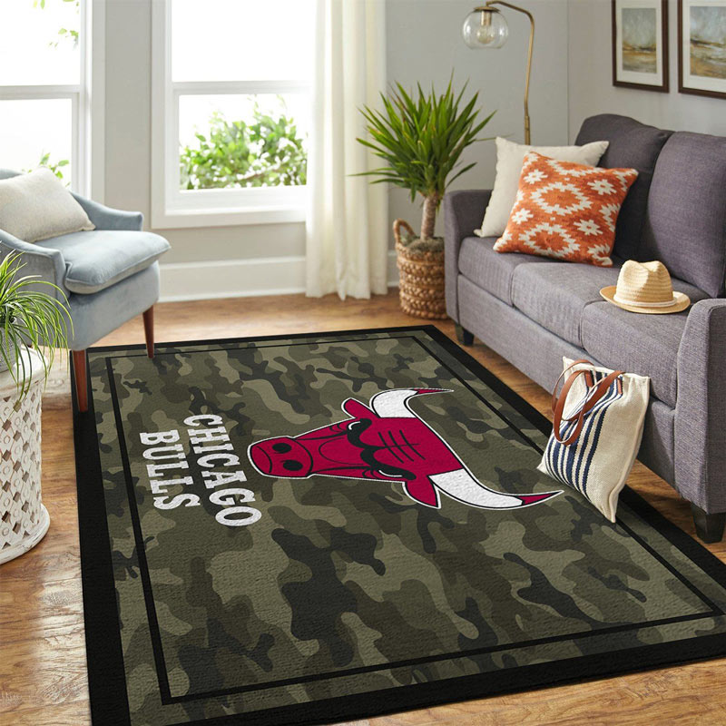 Chicago Bulls Area Rug NBA Area Rug Bathroom Rugs Indoor Indoor Rugs Rectangle Carpet