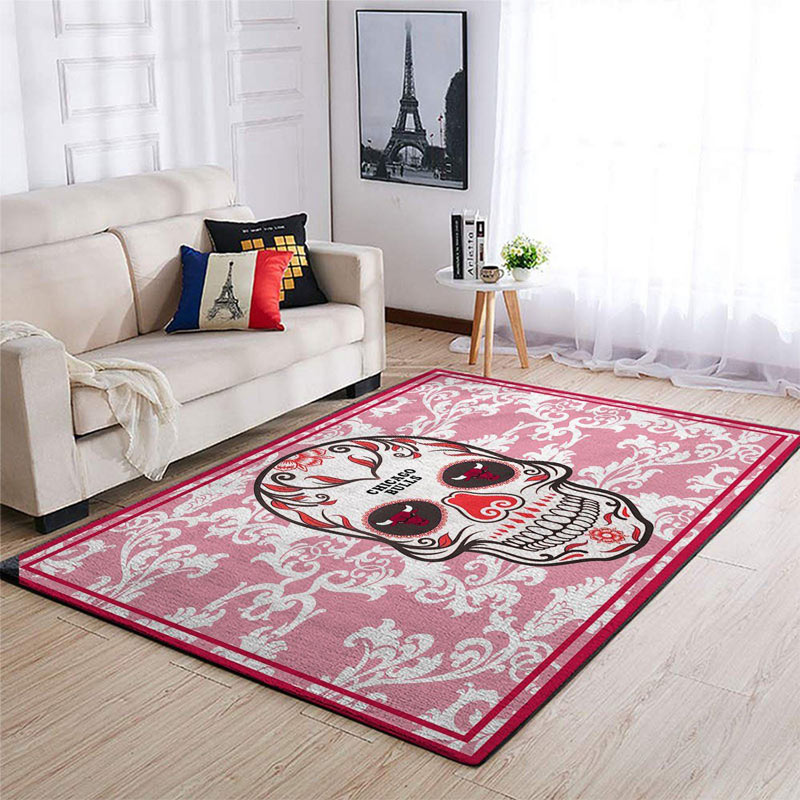 Chicago Bulls Area Rug NBA Area Rug Living Room Rug Indoor Rugs Rectangle Carpet