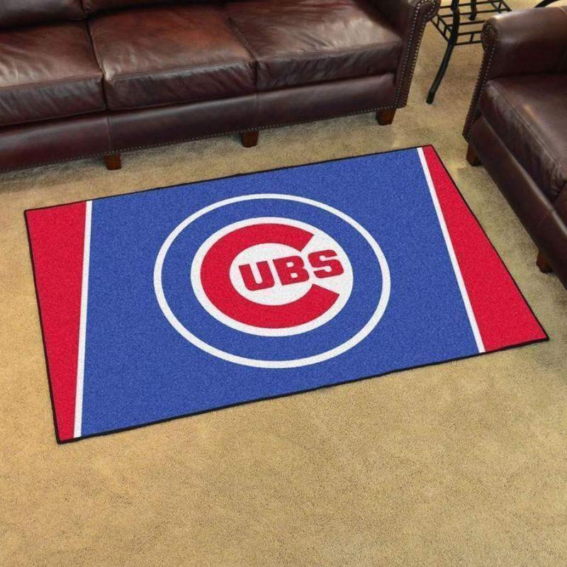 Chicago Cubs Area Rug MLB Area Rug Bedroom Area Rug Indoor Rug Rectangle Carpet