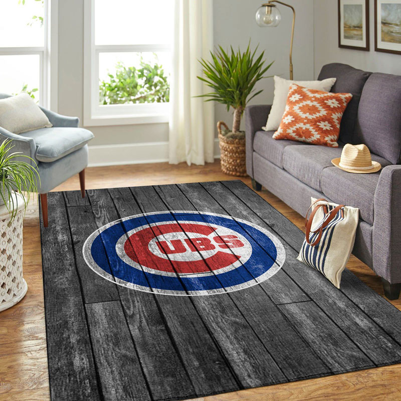 Chicago Cubs Area Rug MLB Area Rug Bathroom Rugs Indoor Rug Rectangle Carpet