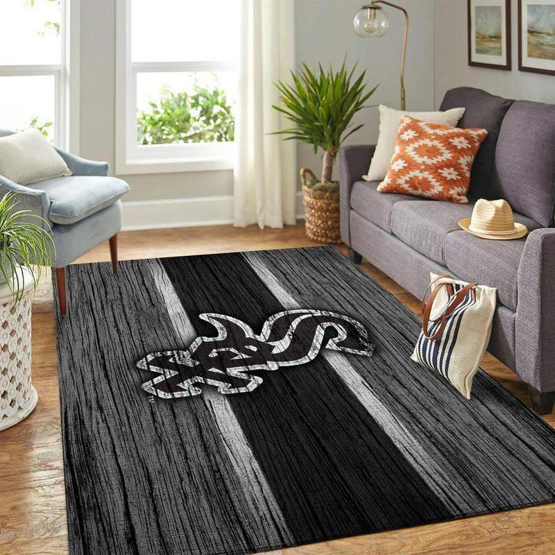 Chicago White Sox Rug MLB Area Rug Bedroom Area Rug Indoor Indoor Rug Rectangle Carpet