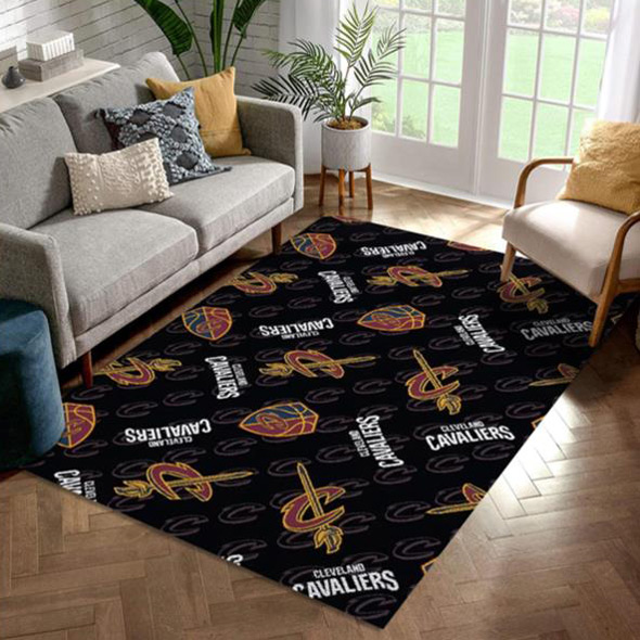 Cleveland Cavaliers Area Rug NBA Area Rug Dining Room Rug Indoor Rug Rectangle Carpet