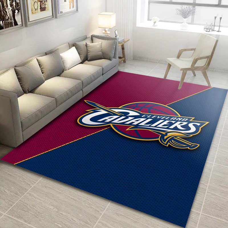 Cleveland Cavaliers Area Rug NBA Area Rug Bathroom Rug Indoor Rug Rectangle Carpet