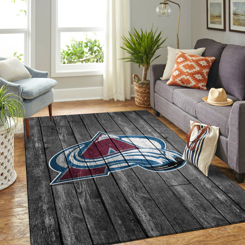 Colorado Avalanche Rug NHL Area Rug Kitchen Rug Indoor Rugs Rectangle Carpet