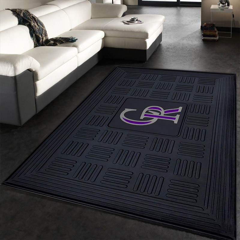 Colorado Rockies Rug MLB Area Rug Bedroom Area Rug Indoor Indoor Rugs Rectangle Carpet
