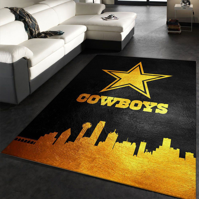 Dallas Cowboys Rug NFL Area Rug Living Room Area Rug Indoor Indoor Rug Rectangle Carpet
