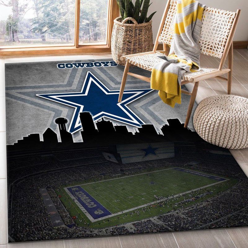 Dallas Cowboys Rug NFL Area Rug Kitchen Rug Indoor Rugs Rectangle Carpet