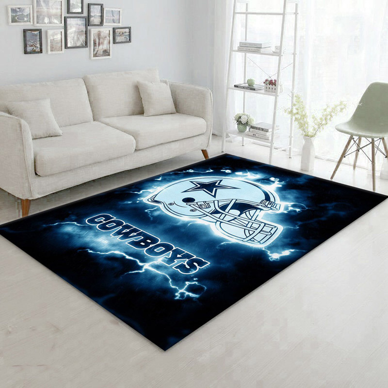 Dallas Cowboys Area Rug NFL Area Rug Living Room Area Rug Indoor Indoor Rugs Rectangle Carpet