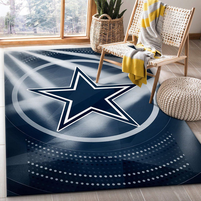 Dallas Cowboys Rug NFL Area Rug Bathroom Rugs Indoor Indoor Rugs Rectangle Carpet