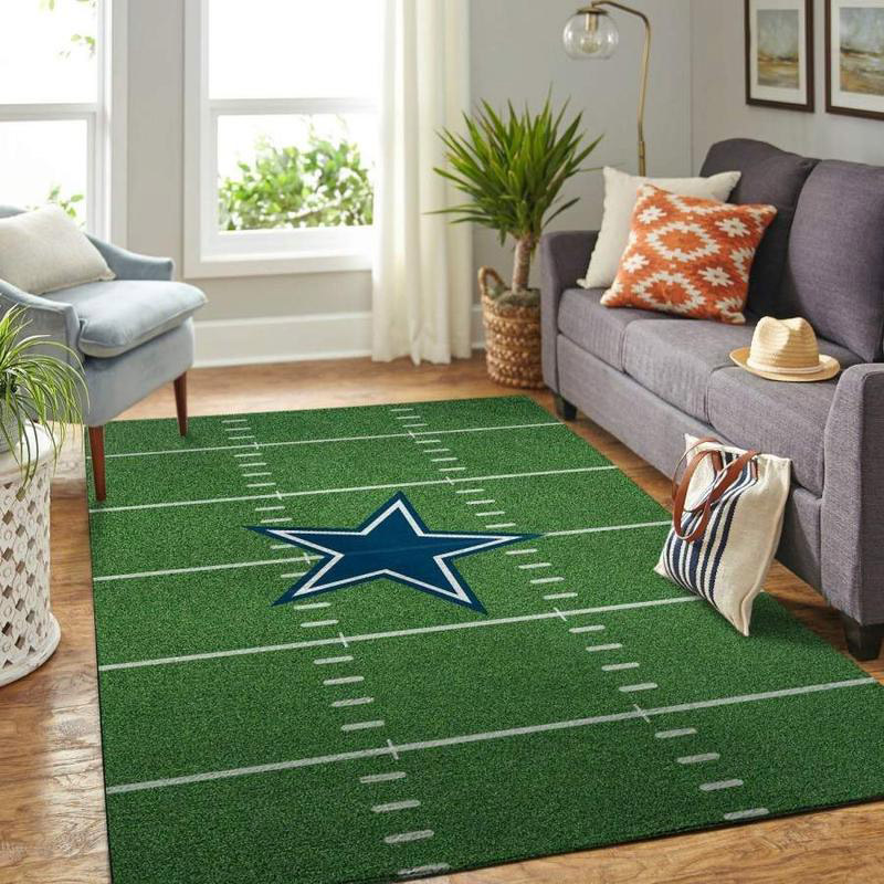 Dallas Cowboys Area Rug NFL Area Rug Living Room Rug Indoor Rug Rectangle Carpet