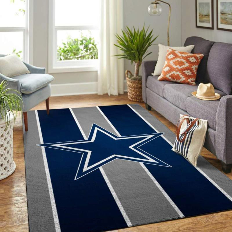 Dallas Cowboys Area Rug NFL Area Rug Dining Room Rugs Indoor Rug Rectangle Carpet