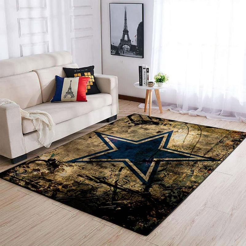 Dallas Cowboys Area Rug NFL Area Rug Bathroom Rug Indoor Indoor Rug Rectangle Carpet