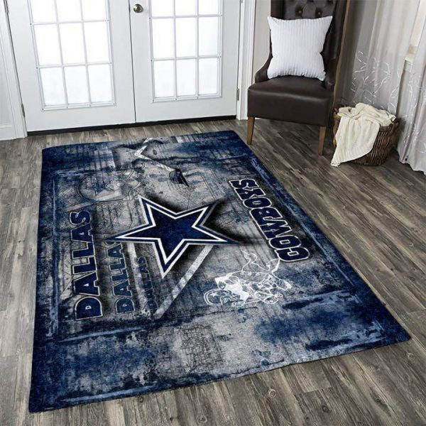 Dallas Cowboys Rug NFL Area Rug Bathroom Rug Indoor Rugs Rectangle Carpet