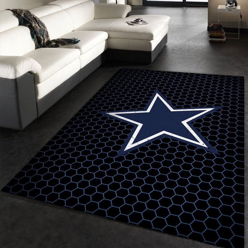 Dallas Cowboys Rug NFL Area Rug Dining Room Rug Indoor Indoor Rug Rectangle Carpet