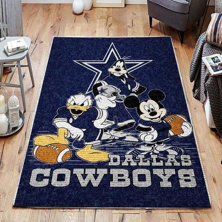 Dallas Cowboys Rug NFL Area Rug Bedroom Rug Indoor Indoor Rug Rectangle Carpet