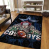 dallas cowboys rugs bath rug floor rug regtangle carpet home decor ver 536