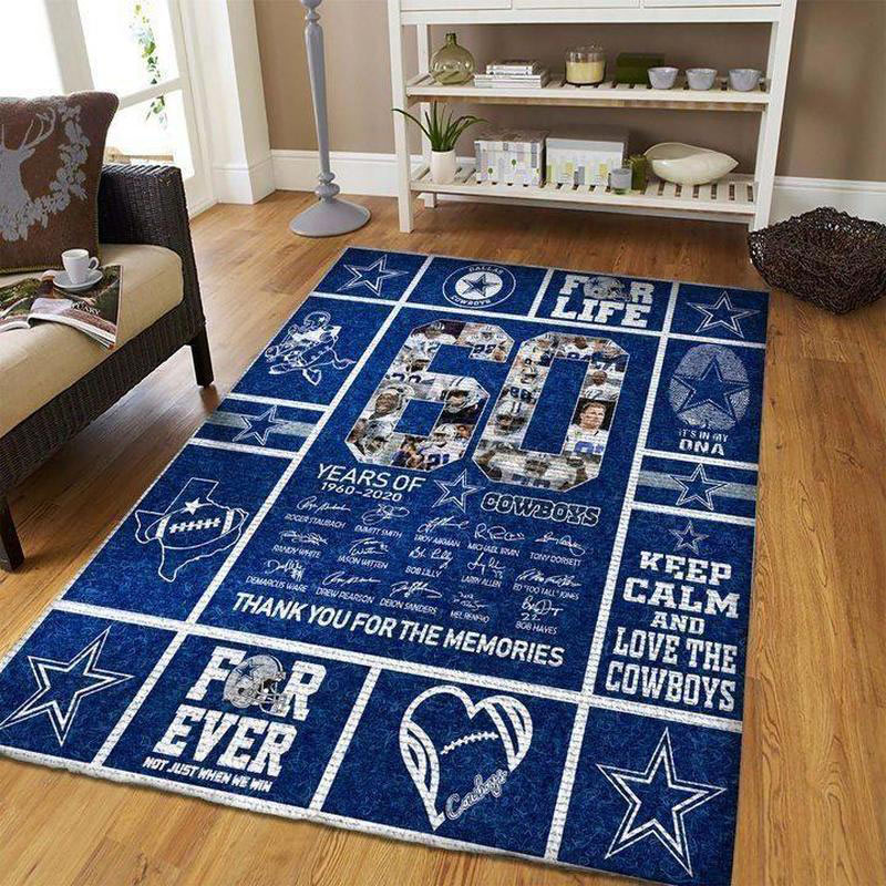 Dallas Cowboys Rug NFL Area Rug Living Room Rug Indoor Rug Rectangle Carpet