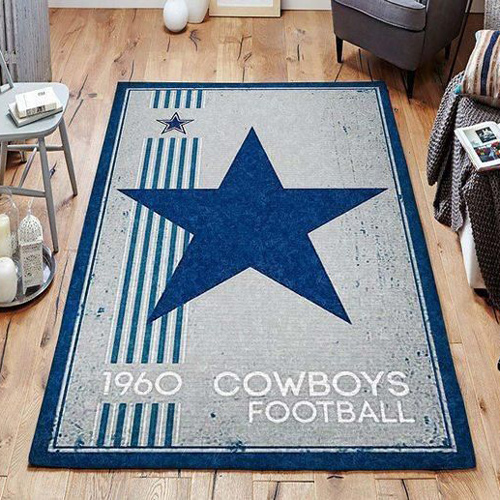 Dallas Cowboys Rug NFL Area Rug Dining Room Rugs Indoor Rug Rectangle Carpet