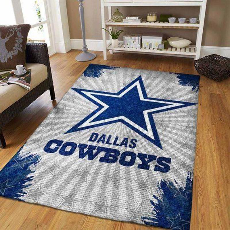 Dallas Cowboys Rug NFL Area Rug Bathroom Rug Indoor Indoor Rug Rectangle Carpet
