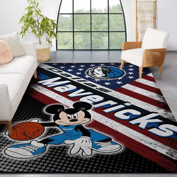 Dallas Mavericks Rug NBA Area Rug Bedroom Area Rug Indoor Indoor Rugs Rectangle Carpet
