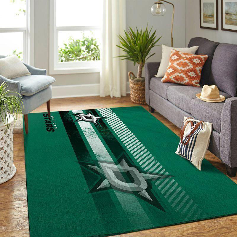 Dallas Stars Rug NHL Area Rug Living Room Rug Indoor Indoor Rugs Rectangle Carpet