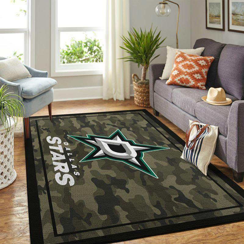 Dallas Stars Rug NHL Area Rug Kitchen Rug Indoor Rug Rectangle Carpet