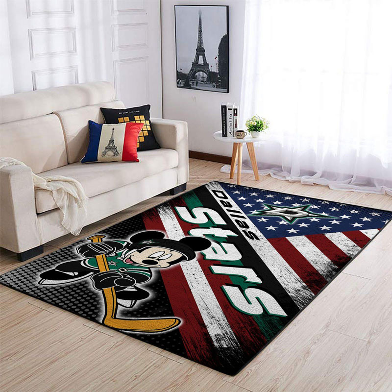 Dallas Stars Rug NHL Area Rug Bedroom Area Rug Indoor Rugs Rectangle Carpet