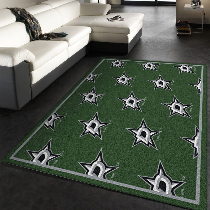 Dallas Stars Area Rug NHL Area Rug Bathroom Rugs Indoor Rug Rectangle Carpet