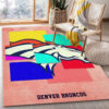 denver broncos area rug bathroom rug floor rug regtangle carpet home decor ver 560