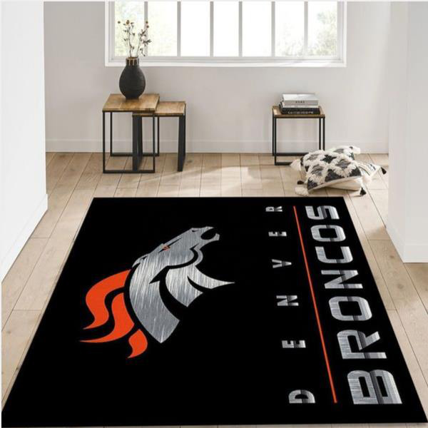 Denver Broncos Rug NFL Area Rug Bathroom Rugs Indoor Rug Rectangle Carpet