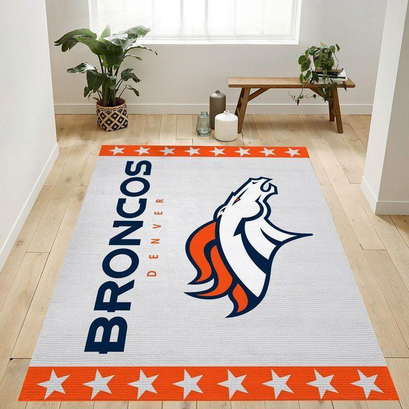 Denver Broncos Area Rug NFL Area Rug Kitchen Rug Indoor Rugs Rectangle Carpet