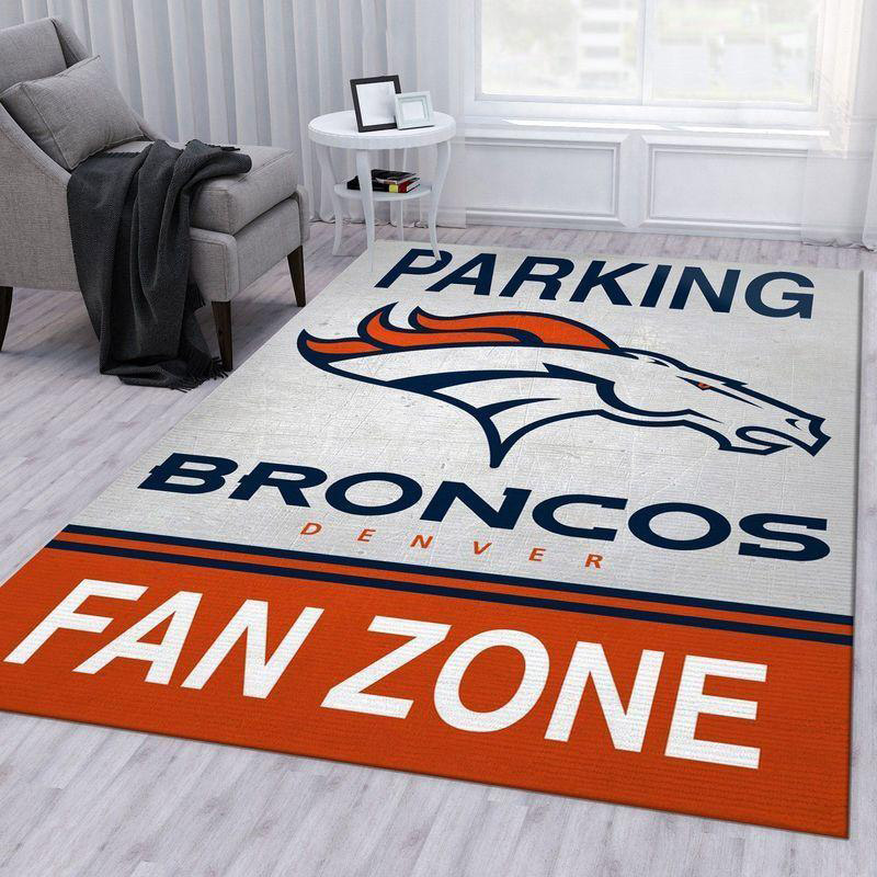 Denver Broncos Rug NFL Area Rug Dining Room Rugs Indoor Indoor Rugs Rectangle Carpet