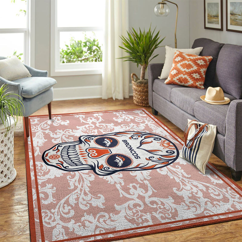 Denver Broncos Area Rug NFL Area Rug Kitchen Rug Indoor Rug Rectangle Carpet