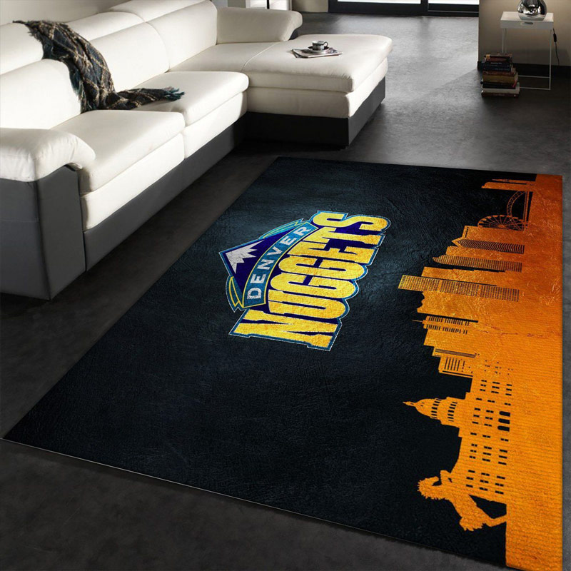 Denver Nuggets Area Rug NBA Area Rug Bedroom Rug Indoor Rug Rectangle Carpet
