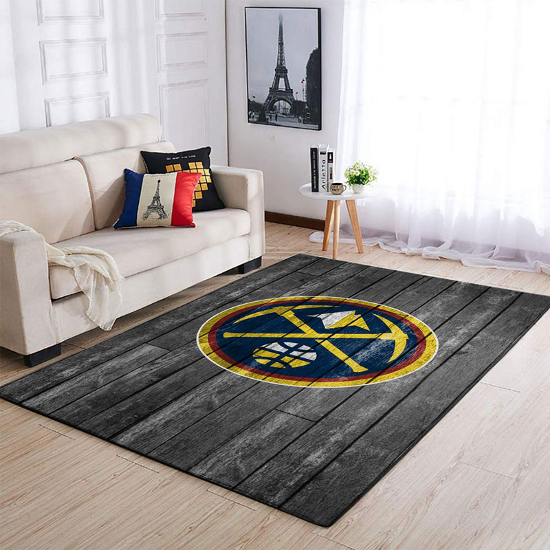 Denver Nuggets Area Rug NBA Area Rug Dining Room Rug Indoor Indoor Rug Rectangle Carpet