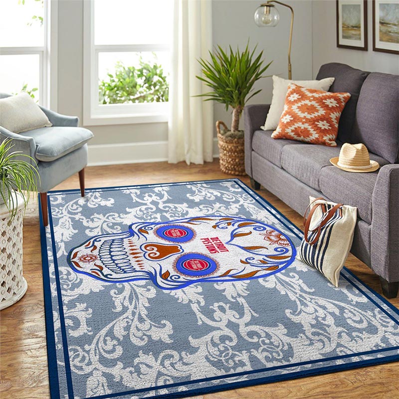 Detroit Pistons Area Rug NBA Area Rug Bathroom Rug Indoor Rug Rectangle Carpet