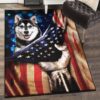 Dog Art Decor Rug Husky Dog American Rug 4 dog art decor rug husky dog american rug