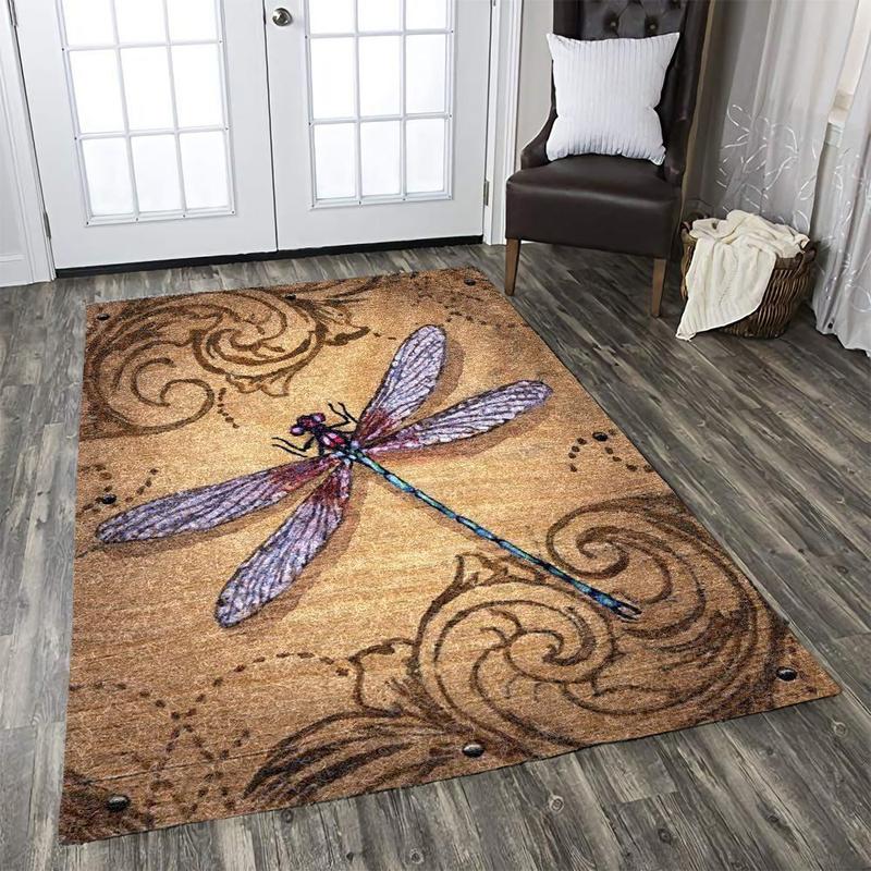 Dragonfly Rug Living Room Area Rug