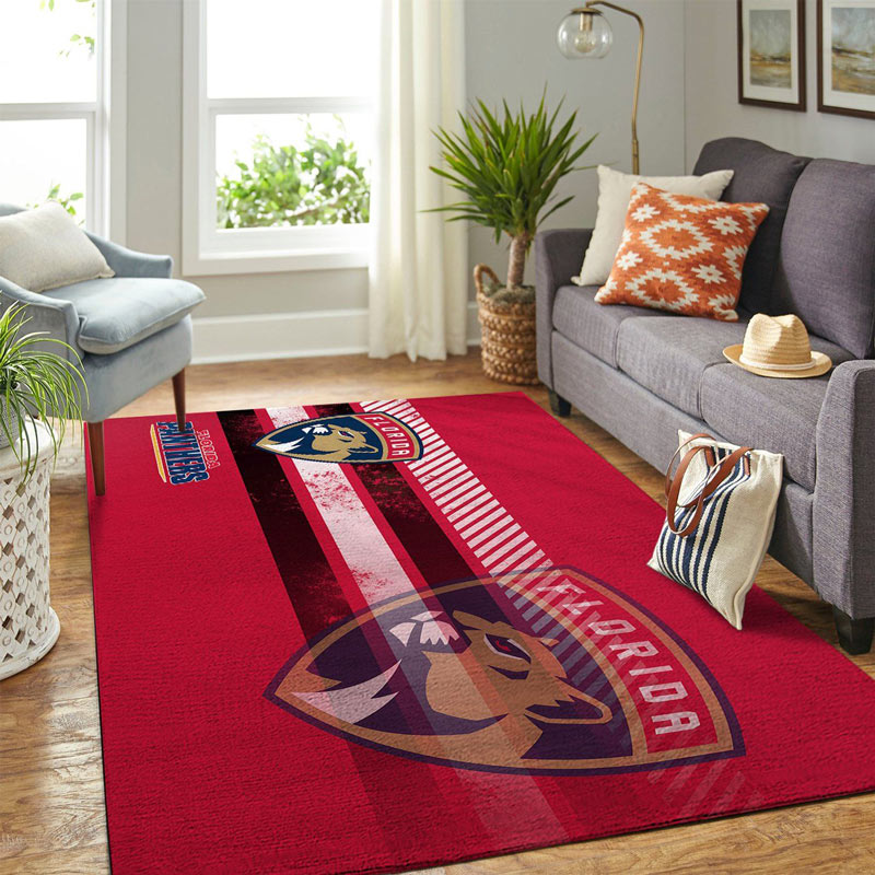 Florida Panthers Rug NHL Area Rug Bathroom Rugs Indoor Rug Rectangle Carpet