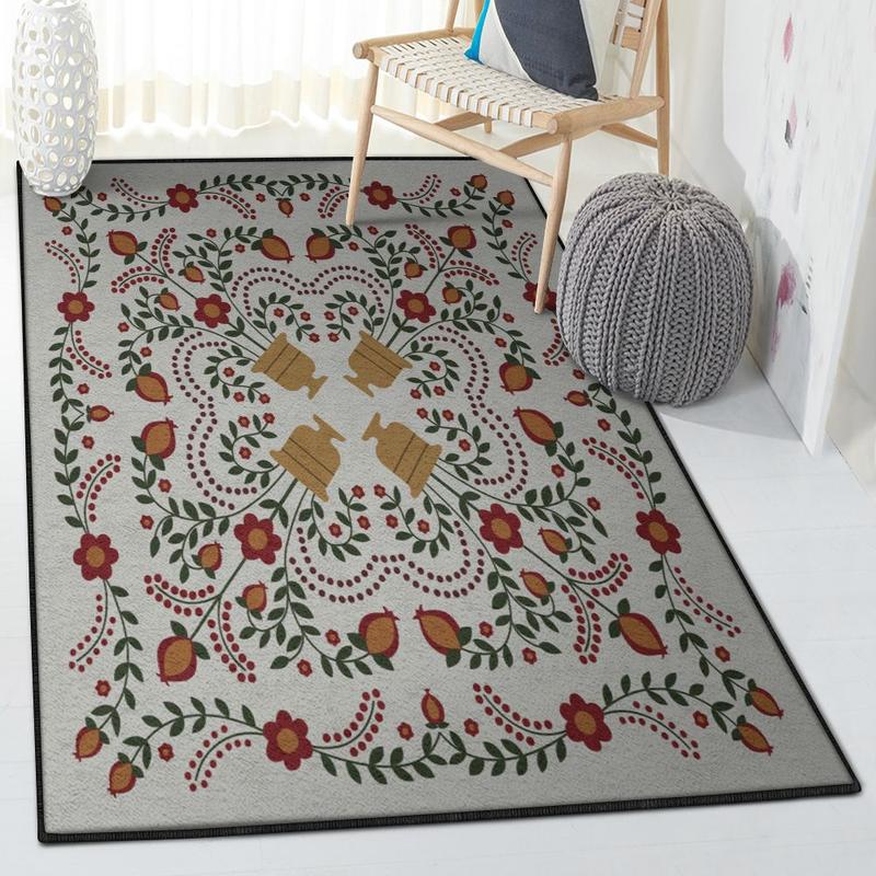 Flower Garden Bedroom Rugs Flower Pots Rug