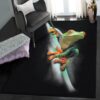 Frog Art Deco Rug Frog Rug 3 frog art deco rug frog rug