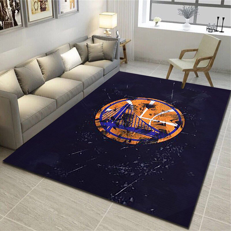 Golden State Warriors Rug NBA Area Rug Kitchen Rug Indoor Indoor Rugs Rectangle Carpet
