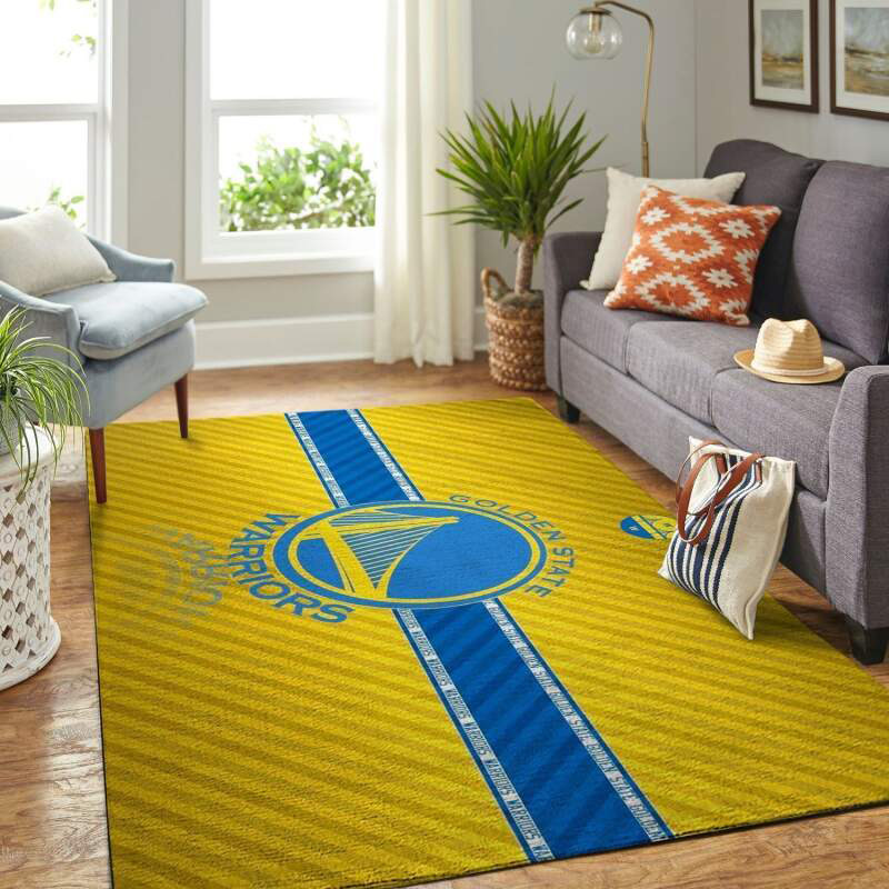 Golden State Warriors Area Rug NBA Area Rug Bedroom Rug Indoor Rugs Rectangle Carpet