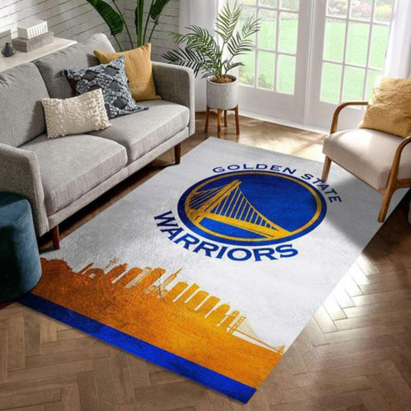 Golden State Warriors Area Rug NBA Area Rug Kitchen Rug Indoor Rugs Rectangle Carpet