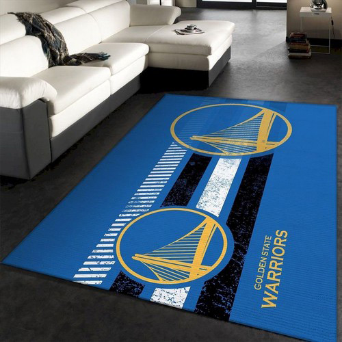Golden State Warriors Rug NBA Area Rug Bathroom Rug Indoor Rug Rectangle Carpet