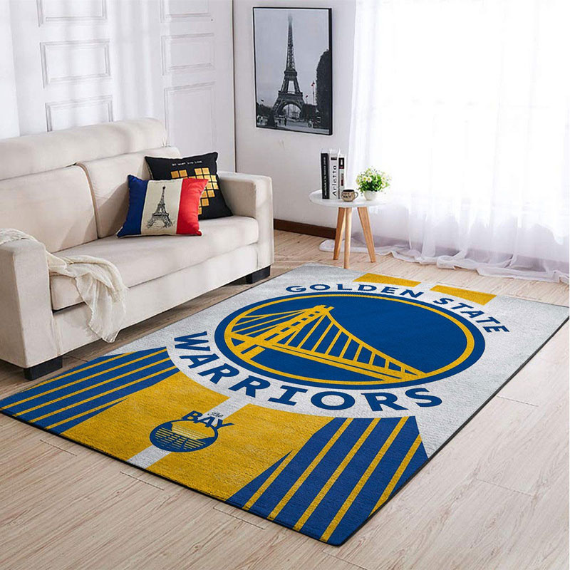 Golden State Warriors Area Rug NBA Area Rug Living Room Rug Indoor Rug Rectangle Carpet