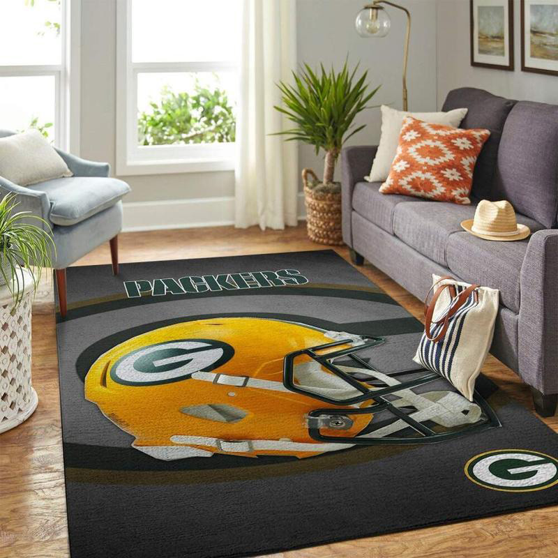 Green Bay Packers Rug NFL Area Rug Living Room Area Rug Indoor Rug Rectangle Carpet
