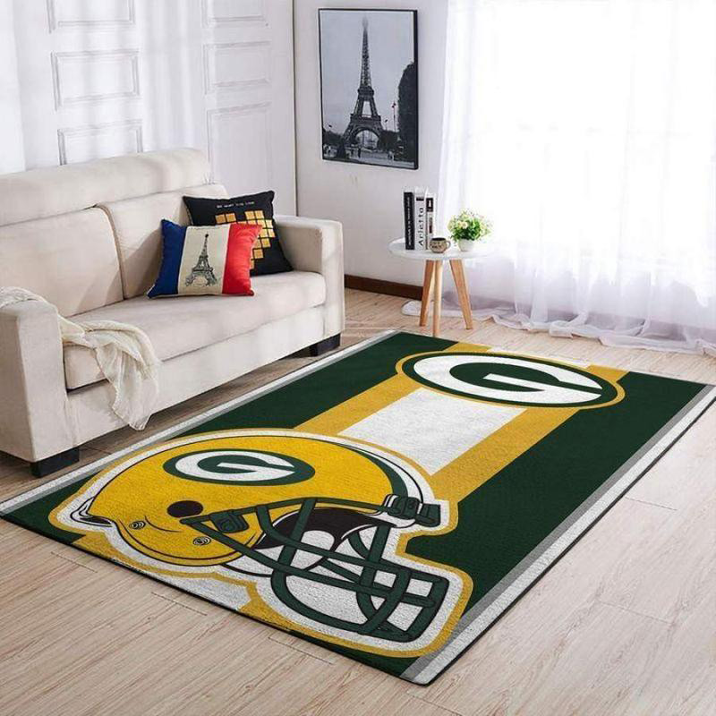 Green Bay Packers Rug NFL Area Rug Living Room Area Rug Indoor Rug Rectangle Carpet